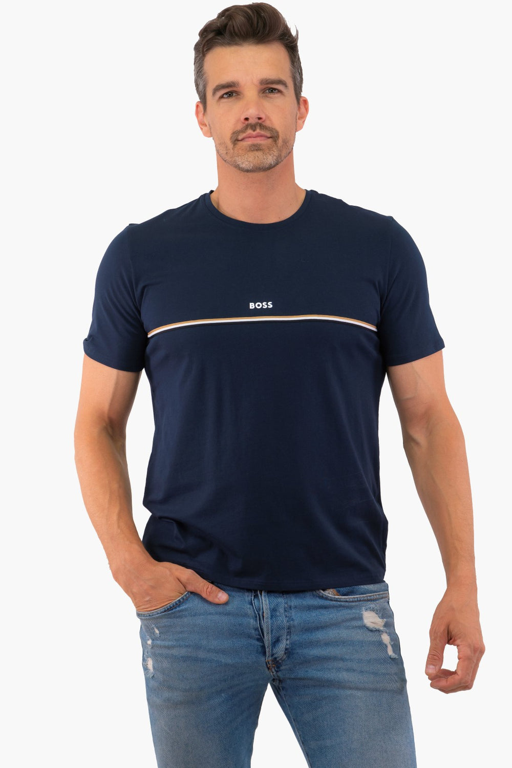 T-Shirt Hugo Boss de couleur Marine