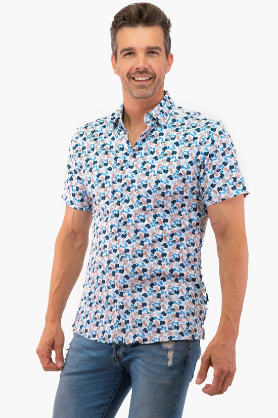 Hörst Short Sleeve Shirt in Blue color (Off-Hrss241755-400)