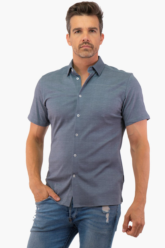 Hörst Short Sleeve Shirt in Navy color (Off-Hrss241750-401)