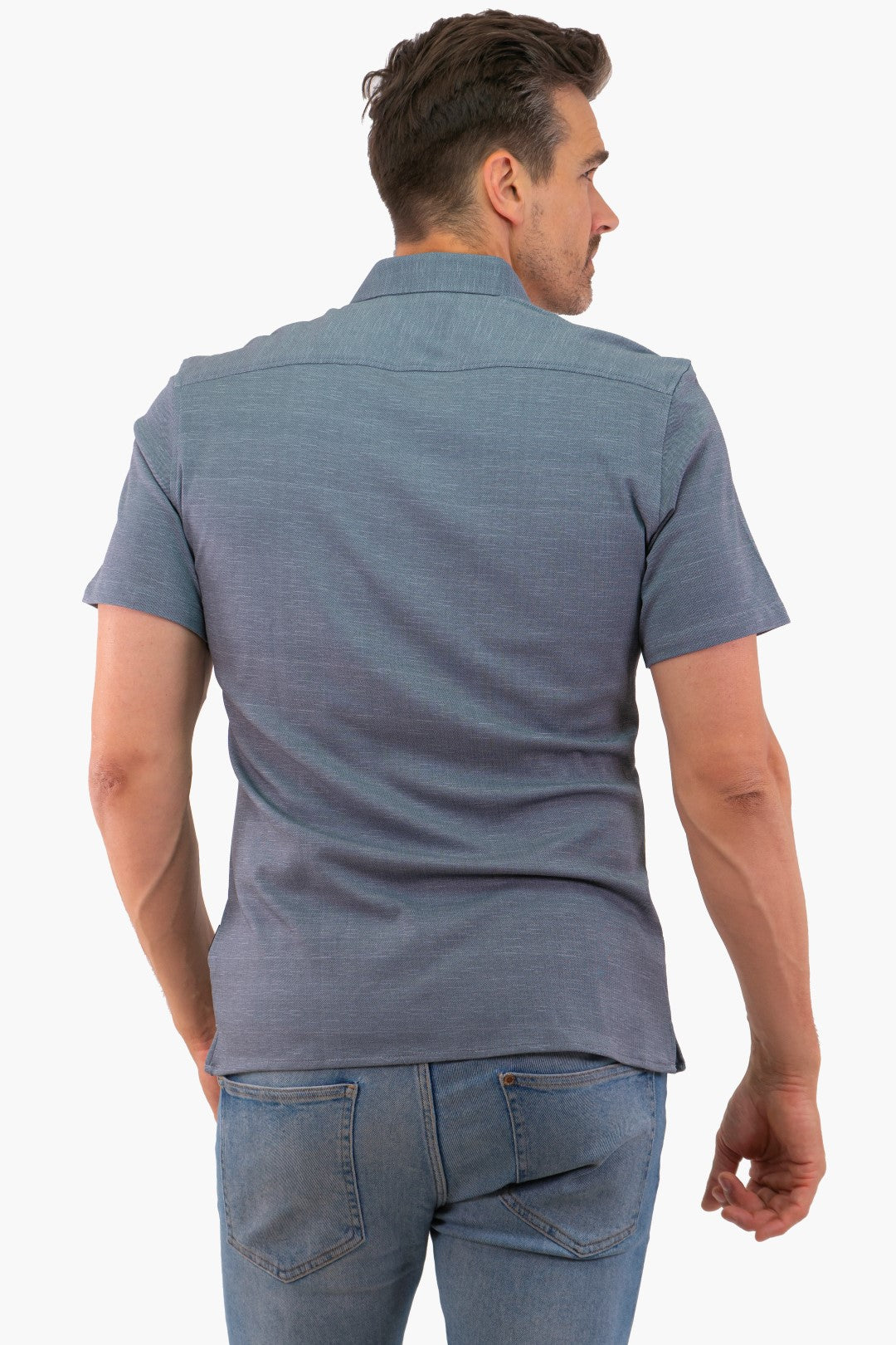 Hörst Short Sleeve Shirt in Navy color (Off-Hrss241750-401)