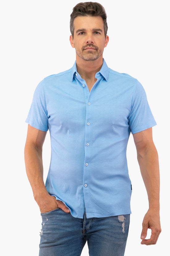 Hörst Short Sleeve Shirt in Blue color (Off-Hrss241750-400)