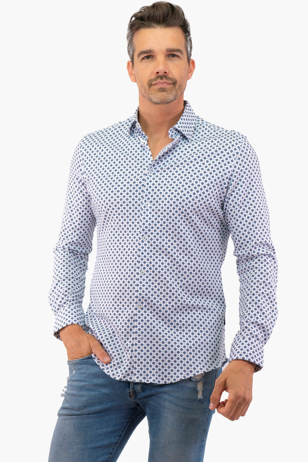 Hörst Long Sleeve Shirt in Blue color (Off-Hrsl241706-400)