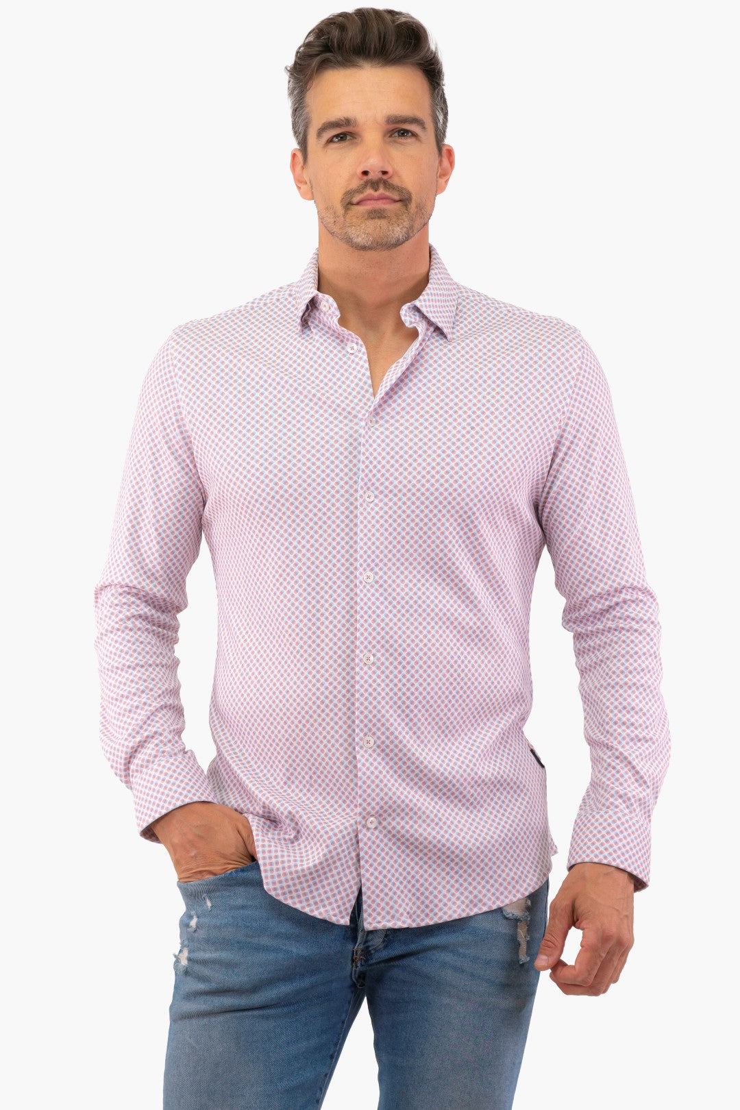Hörst Long Sleeve Shirt in Raspberry color (Off-Hrsl241708-605)