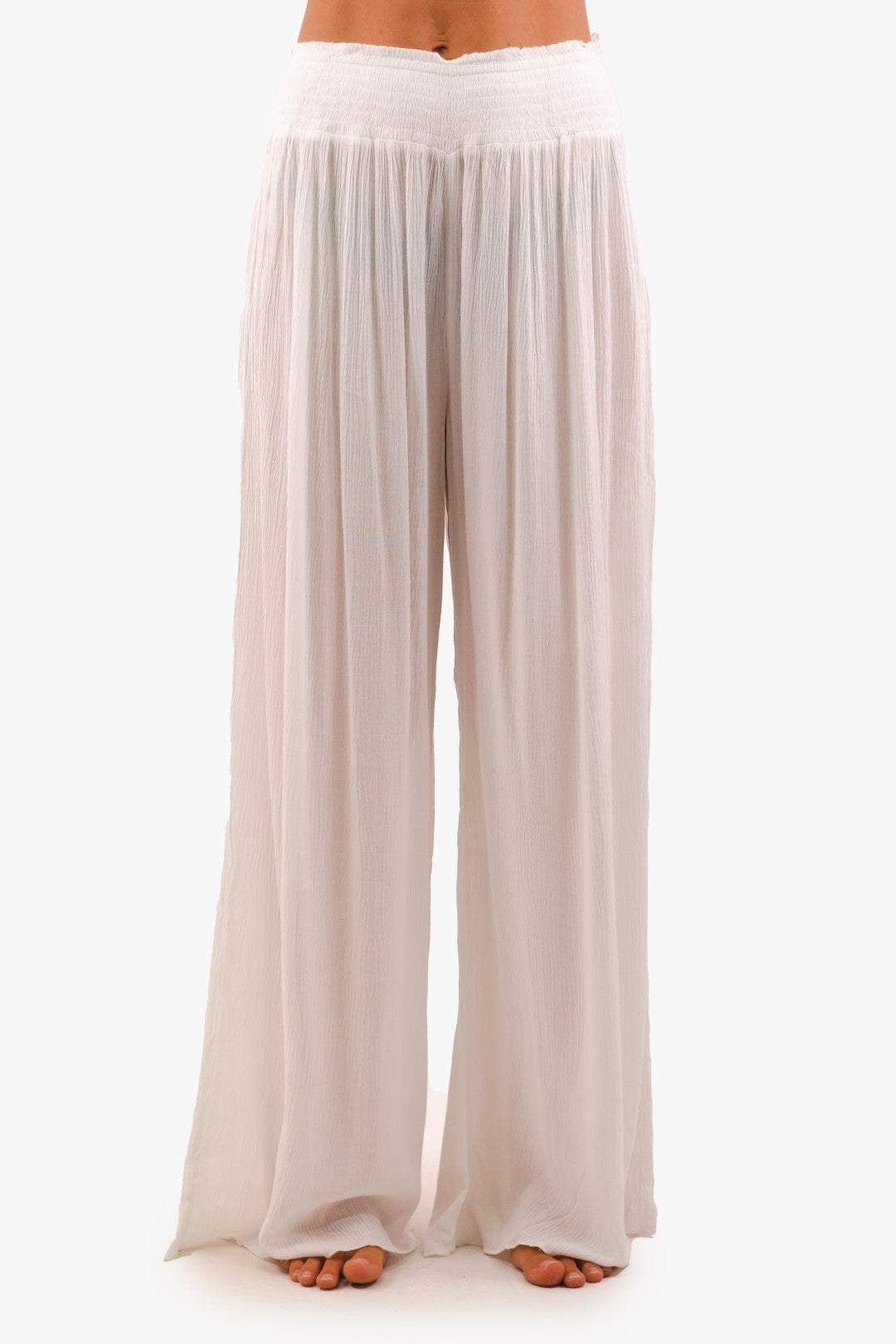 Elan pants in White color