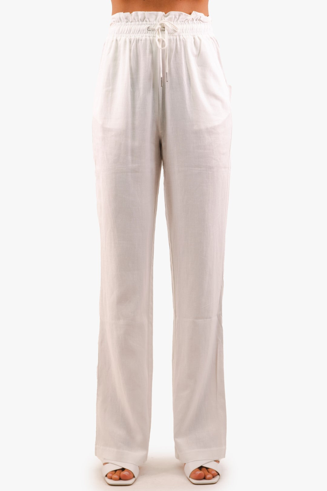 Pantalon Esqualo de couleur Blanc Casse