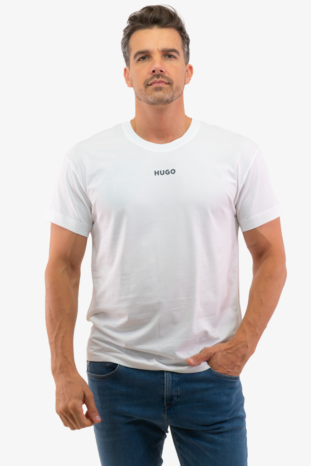 T-Shirt Hugo Boss de couleur Blanc