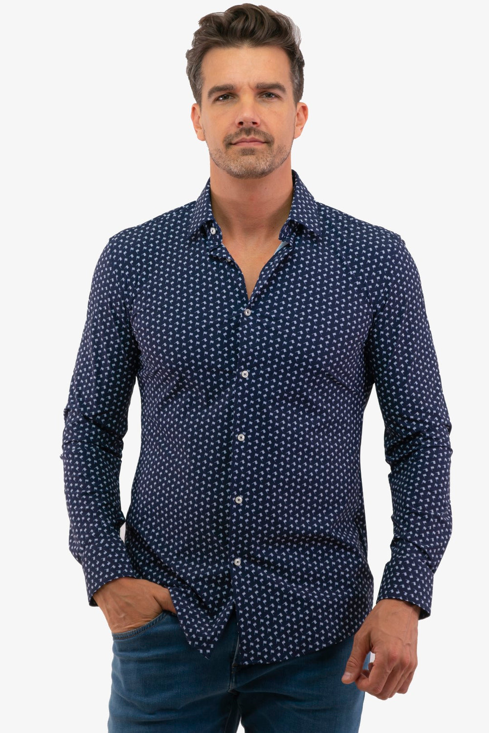 Chemise Hugo Boss de couleur Marine