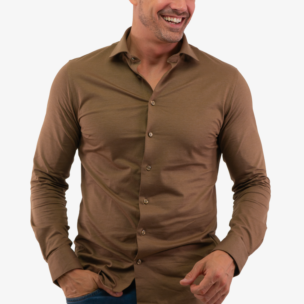 Chemise Matinique de couleur Beige