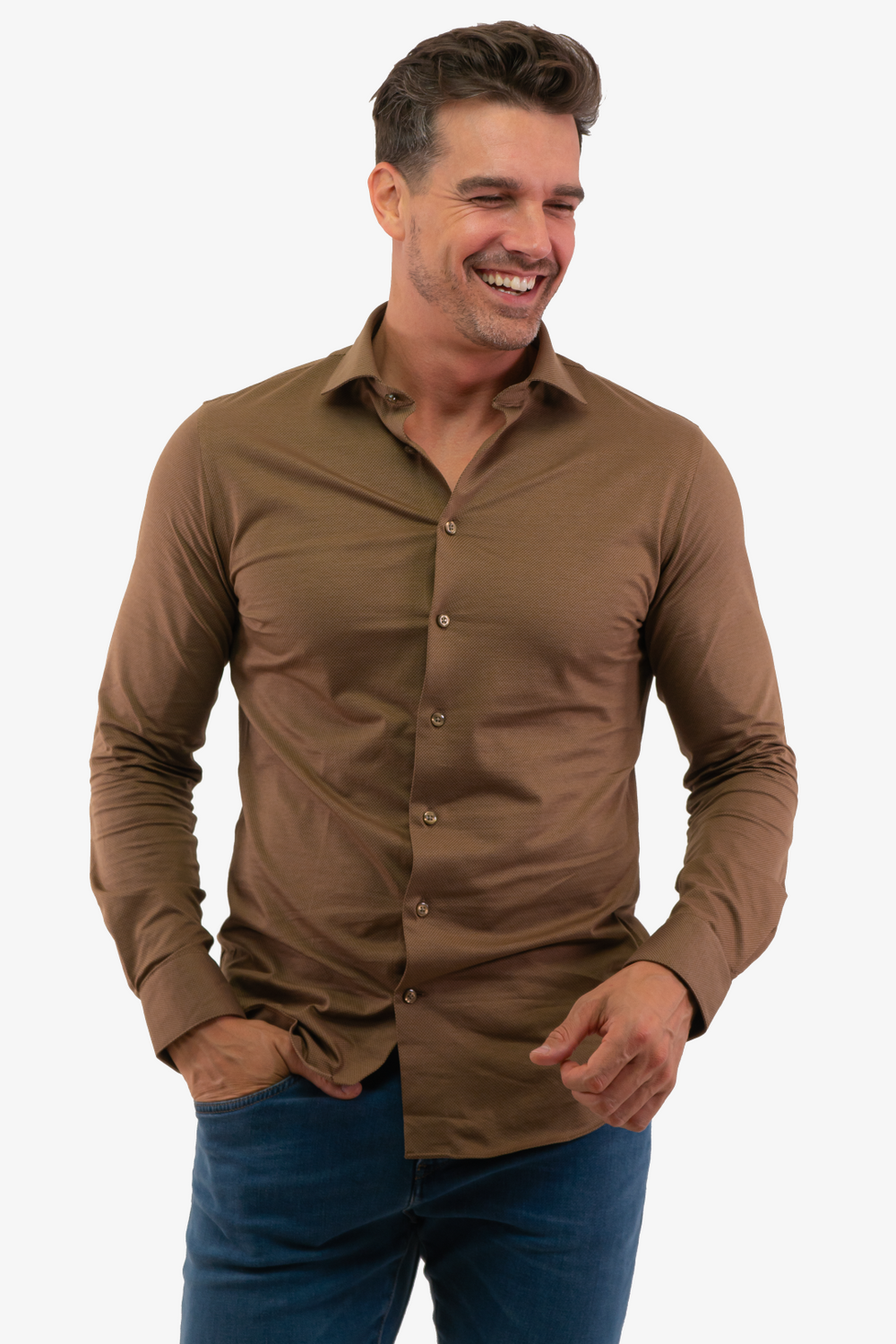 Chemise Matinique de couleur Beige