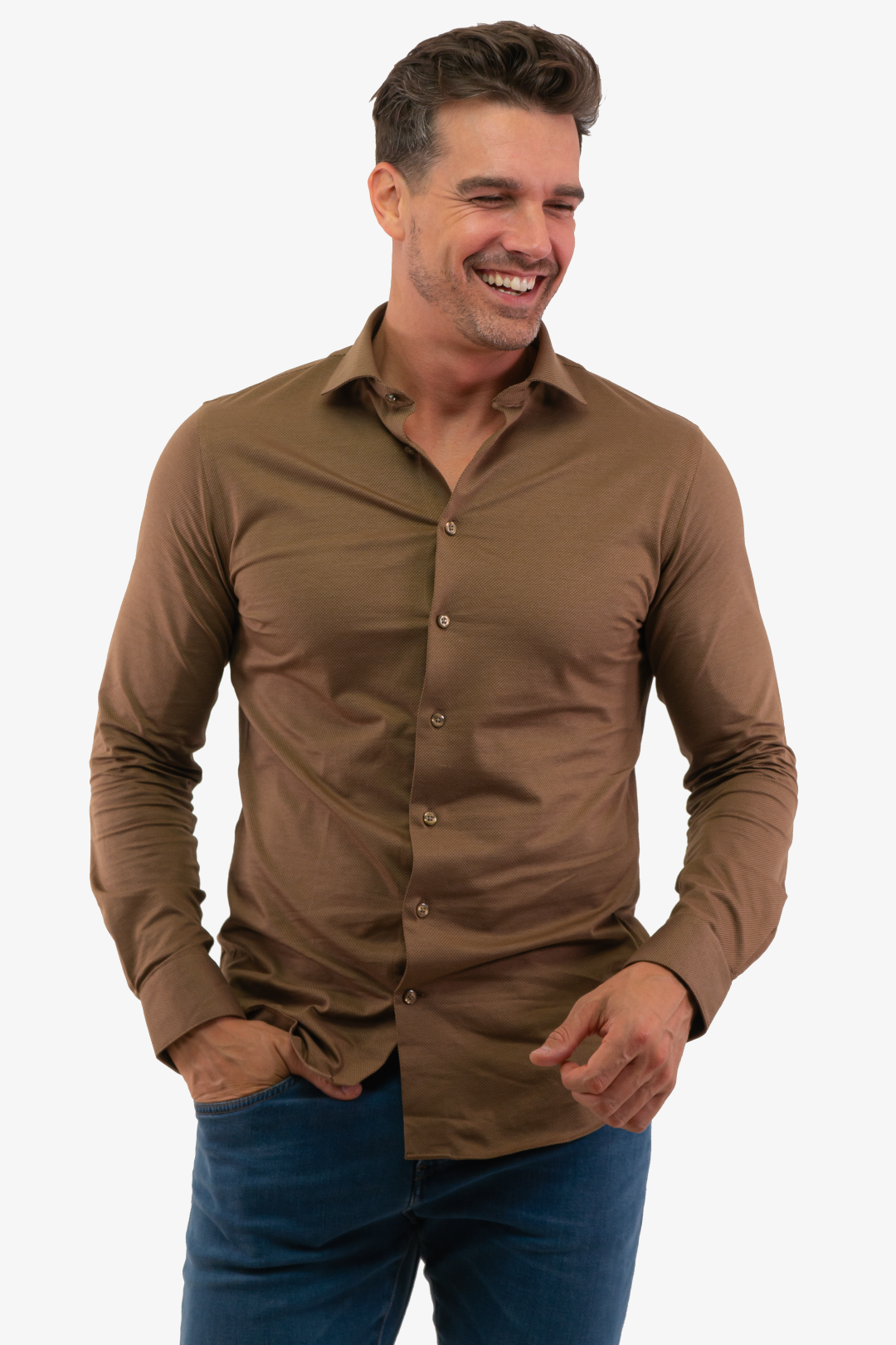 Chemise Matinique de couleur Beige