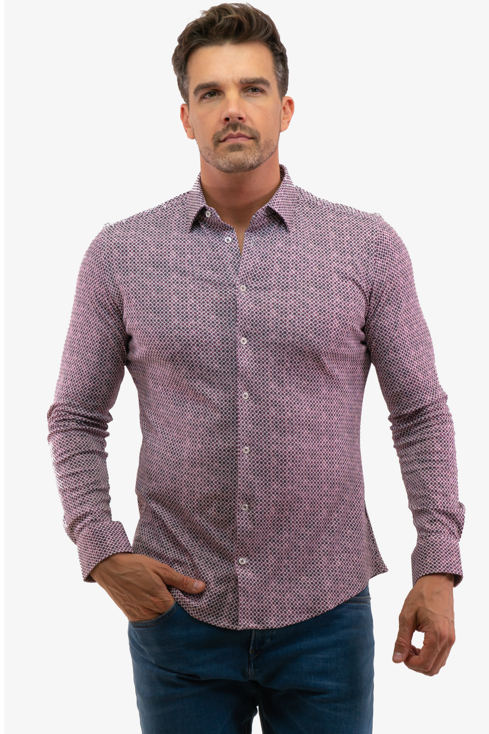 Chemise Hörst de couleur Bourgogne