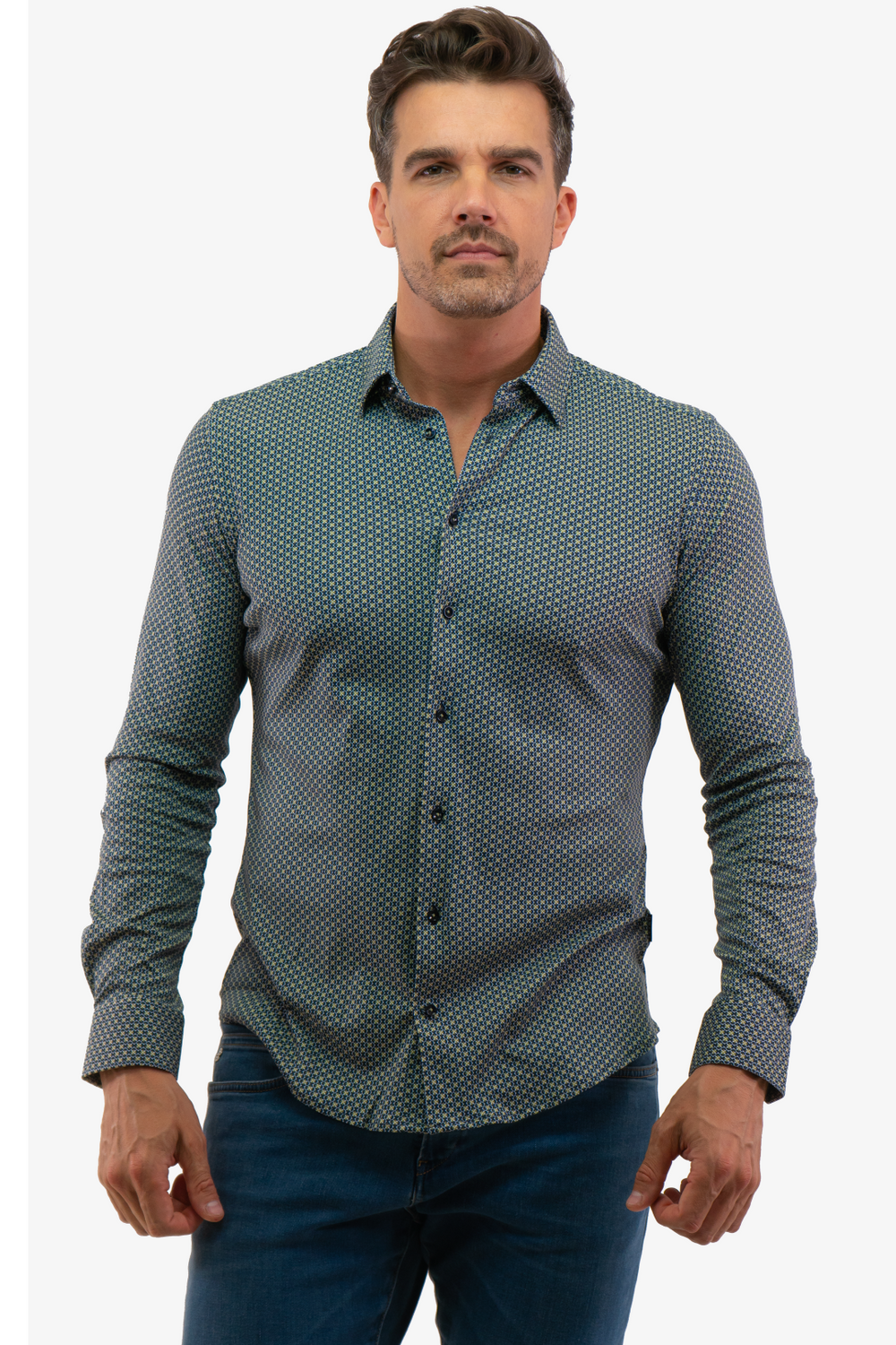 Chemise Hörst de couleur Vert