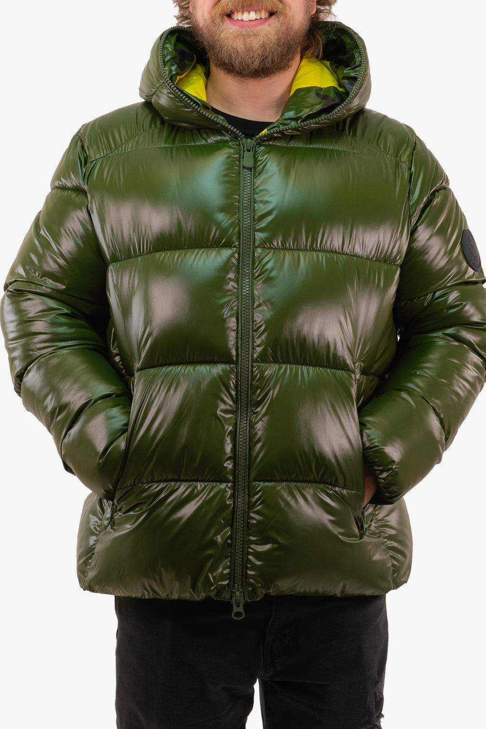 Manteau Edgard Save The Duck de couleur Vert