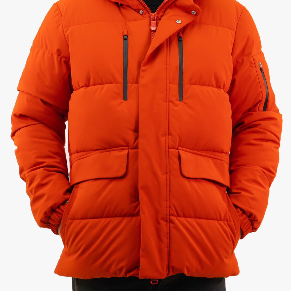 Alter Save The Duck Coat in Orange color (Duck-P30811M-70025)-v2