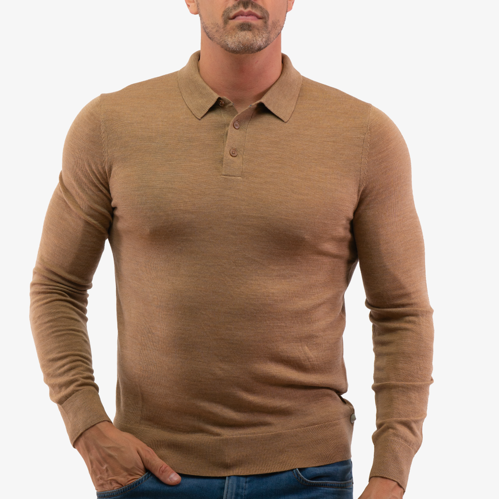 
                      
                        Chandail Polo Merino Michael Kors de couleur Beige
                      
                    