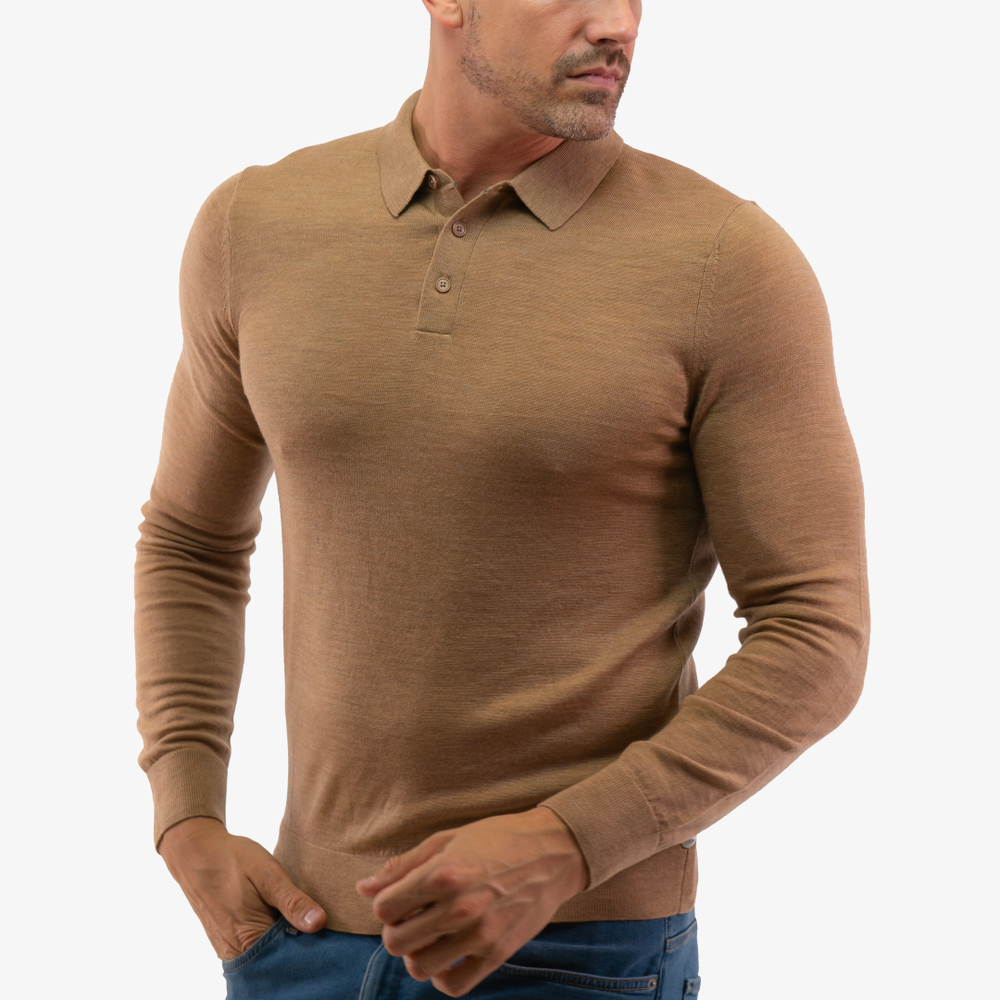 
                      
                        Chandail Polo Merino Michael Kors de couleur Beige
                      
                    