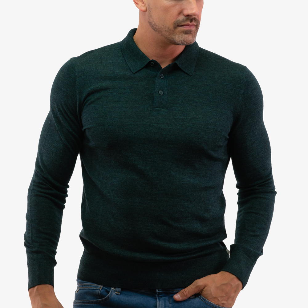 
                      
                        Chandail Polo Merino Michael Kors de couleur Jade
                      
                    