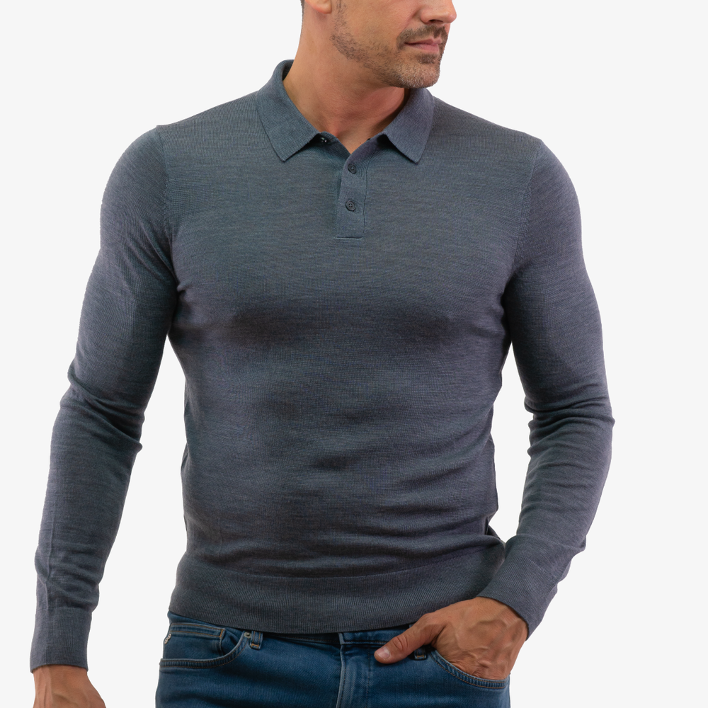 
                      
                        Chandail Polo Merino Michael Kors de couleur Gris
                      
                    