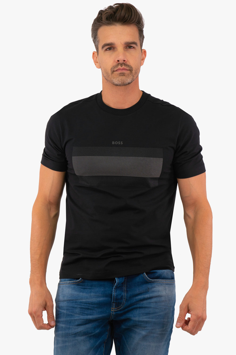 T-Shirt Boss de couleur Noir