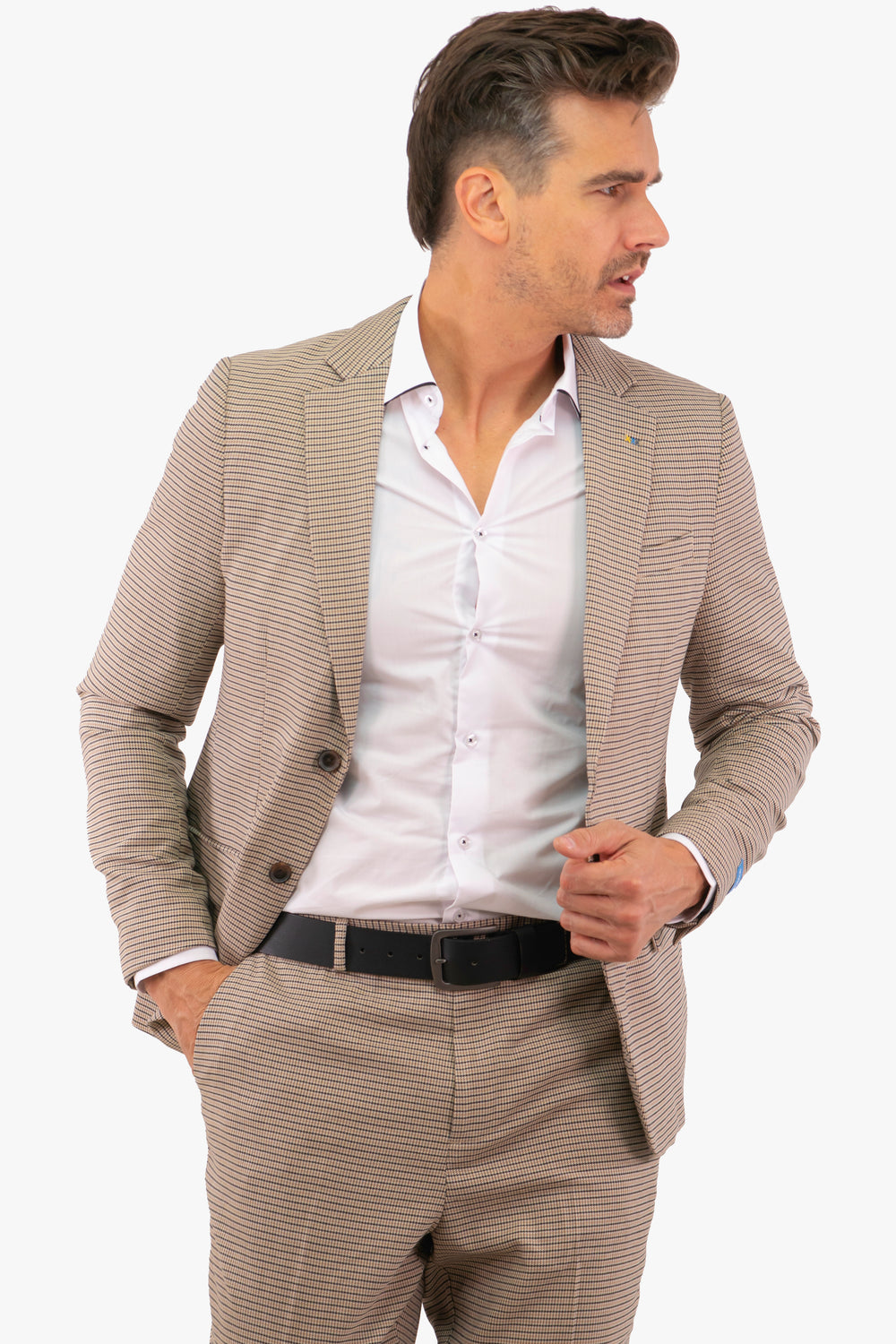 Veston Scotch&Soda de couleur Beige