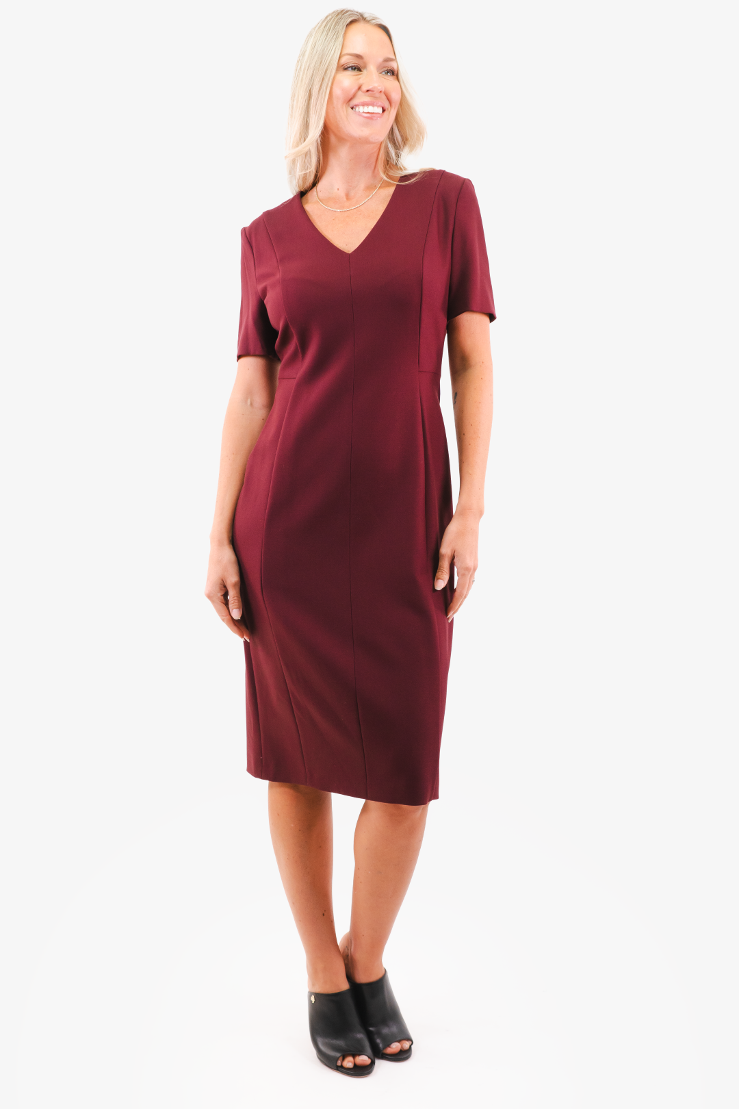 Hugo Boss dress in plum color