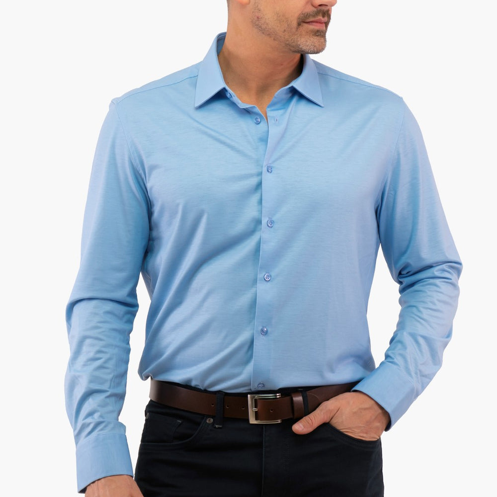 
                      
                        Chemise À Manches Longues Hörst de couleur Bleu Pale
                      
                    