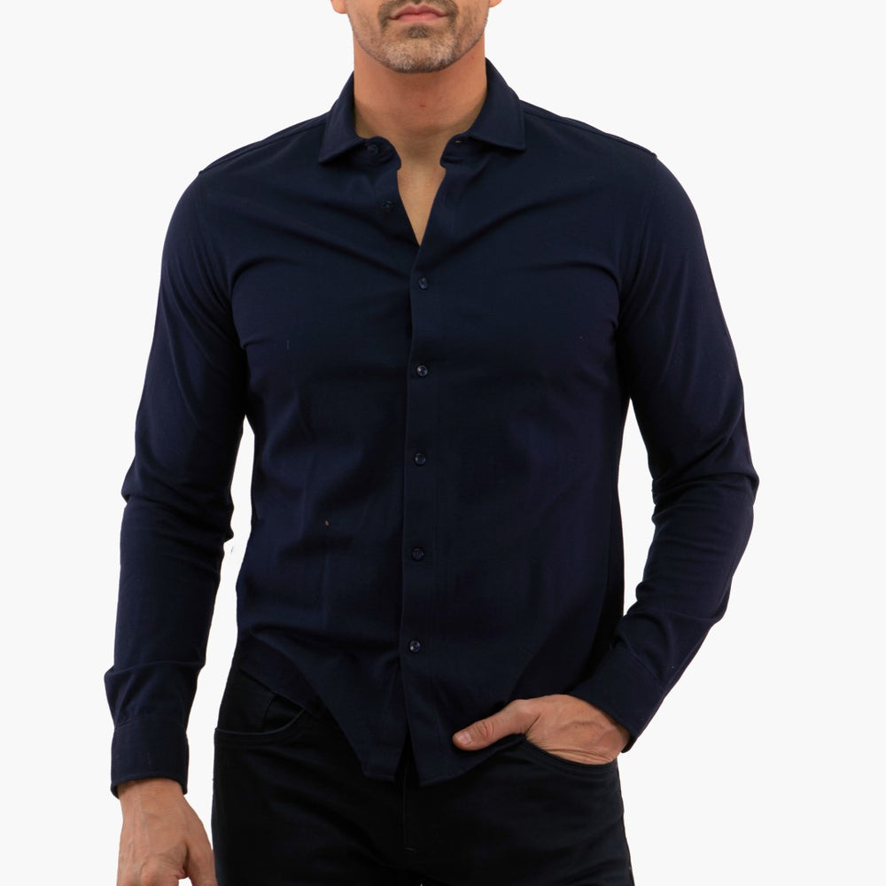 Chemise À Manches Longues Michael Kors de couleur Marine