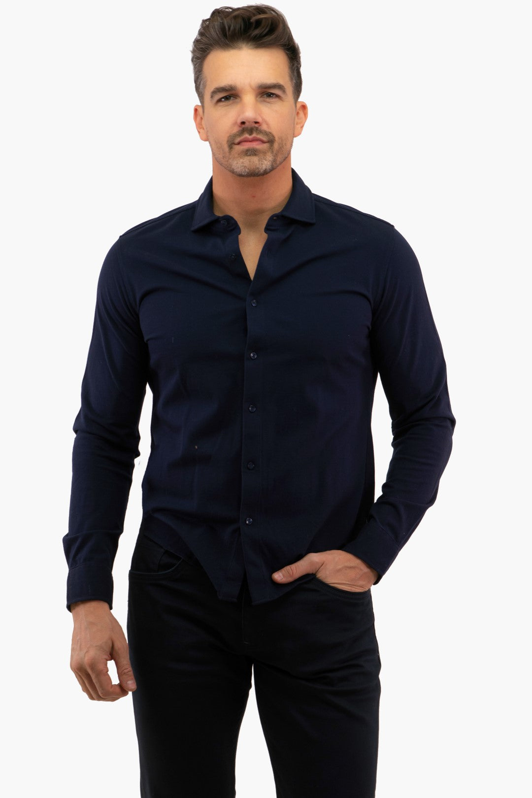 Chemise À Manches Longues Michael Kors de couleur Marine