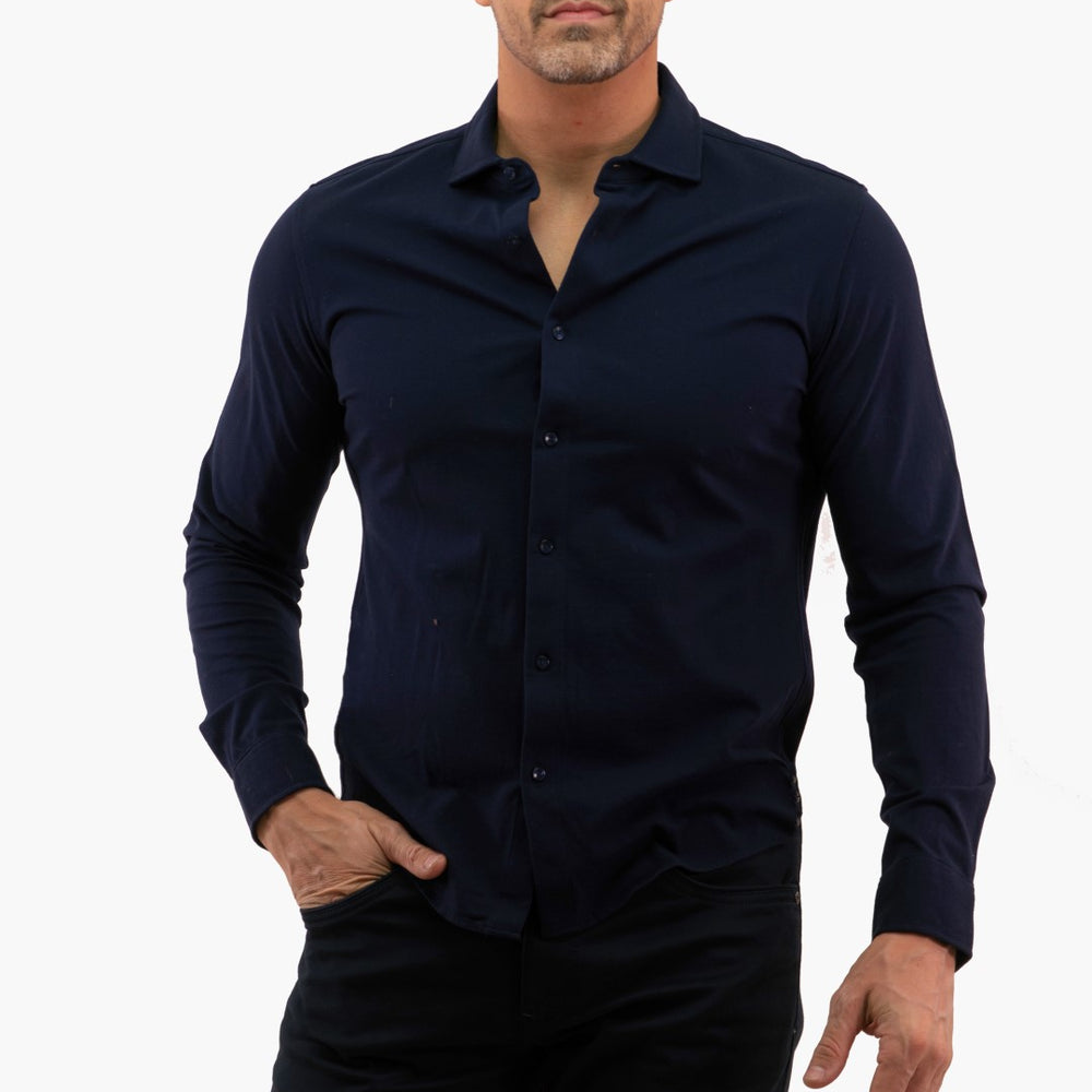 
                      
                        Chemise À Manches Longues Michael Kors de couleur Marine
                      
                    