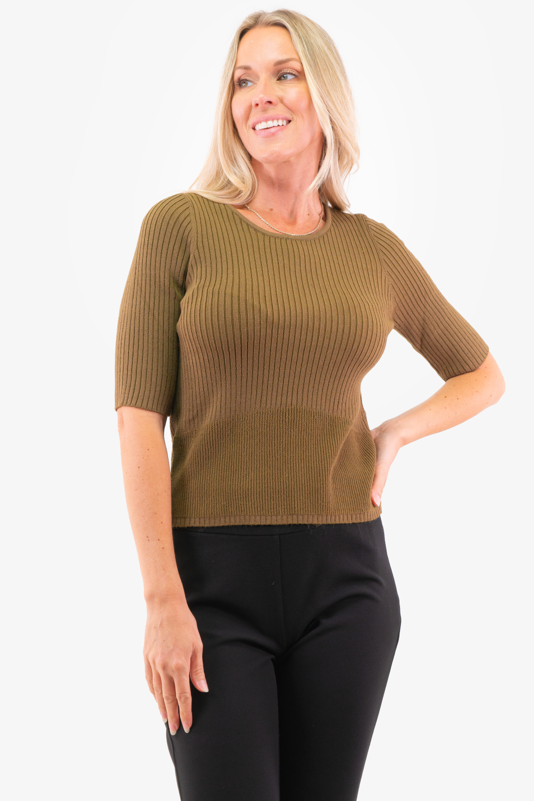 Esqualo tunic in Khaki color