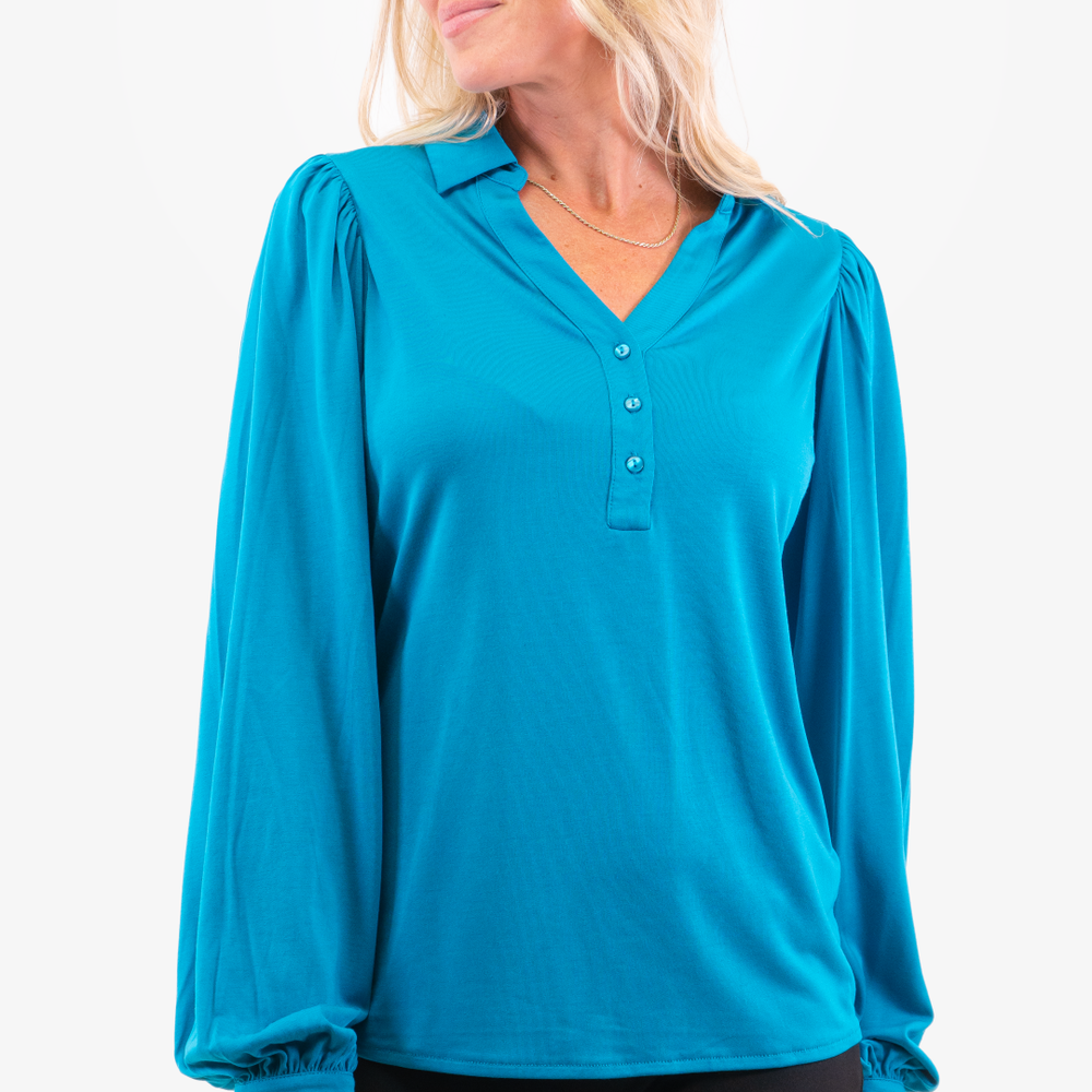 Esqualo Graphic Tunic in Teal color