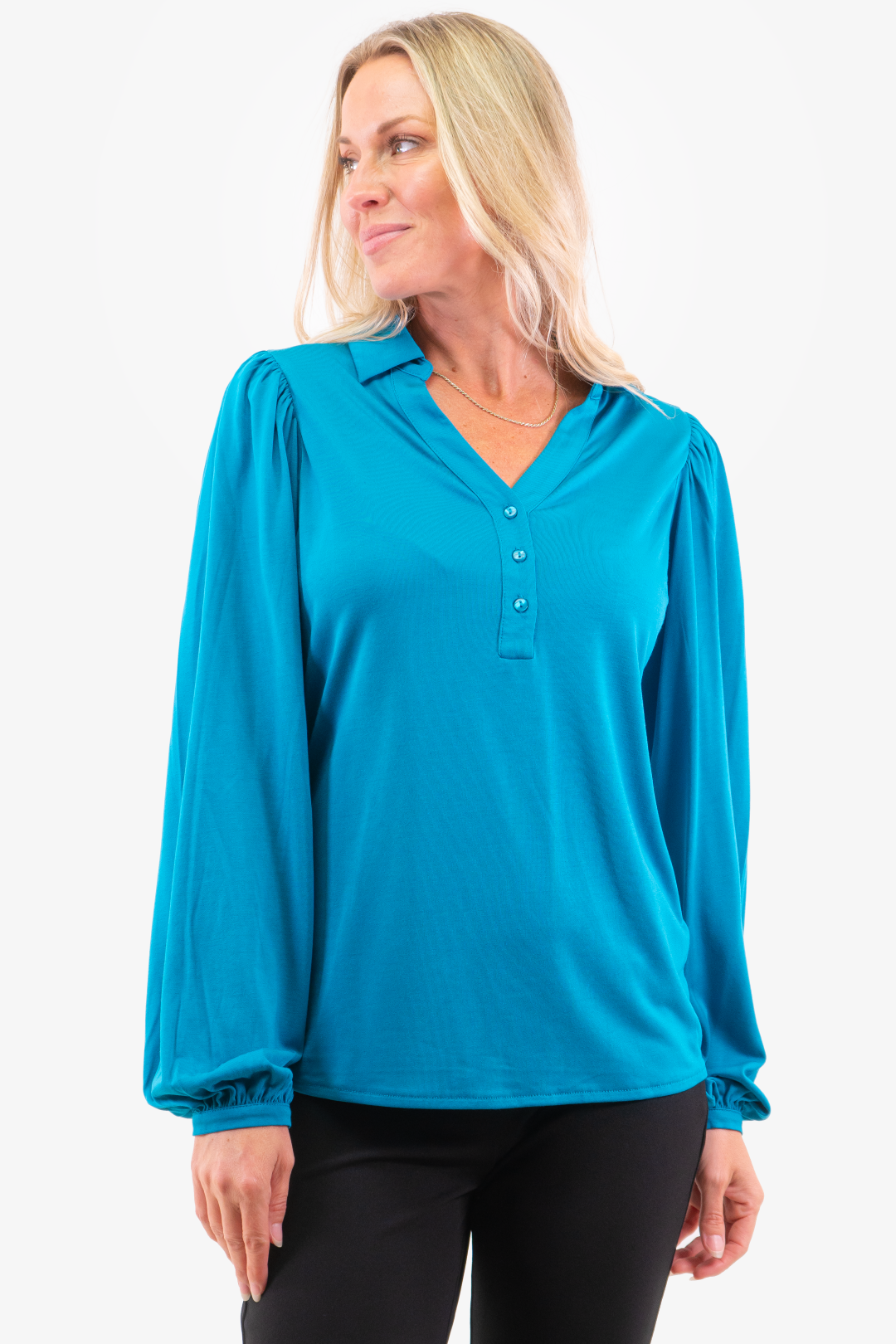 Esqualo Graphic Tunic in Teal color