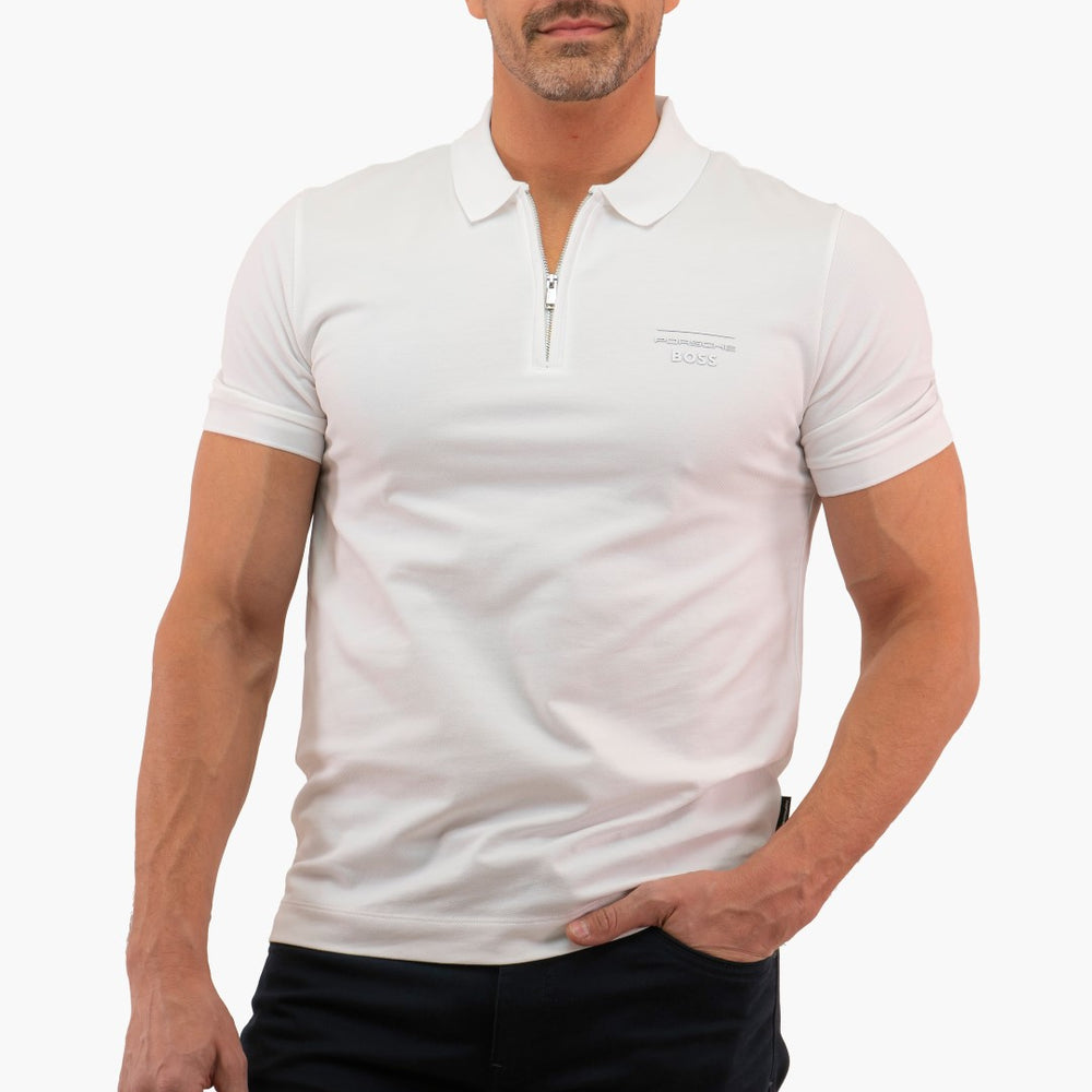 Polo Boss de couleur Blanc