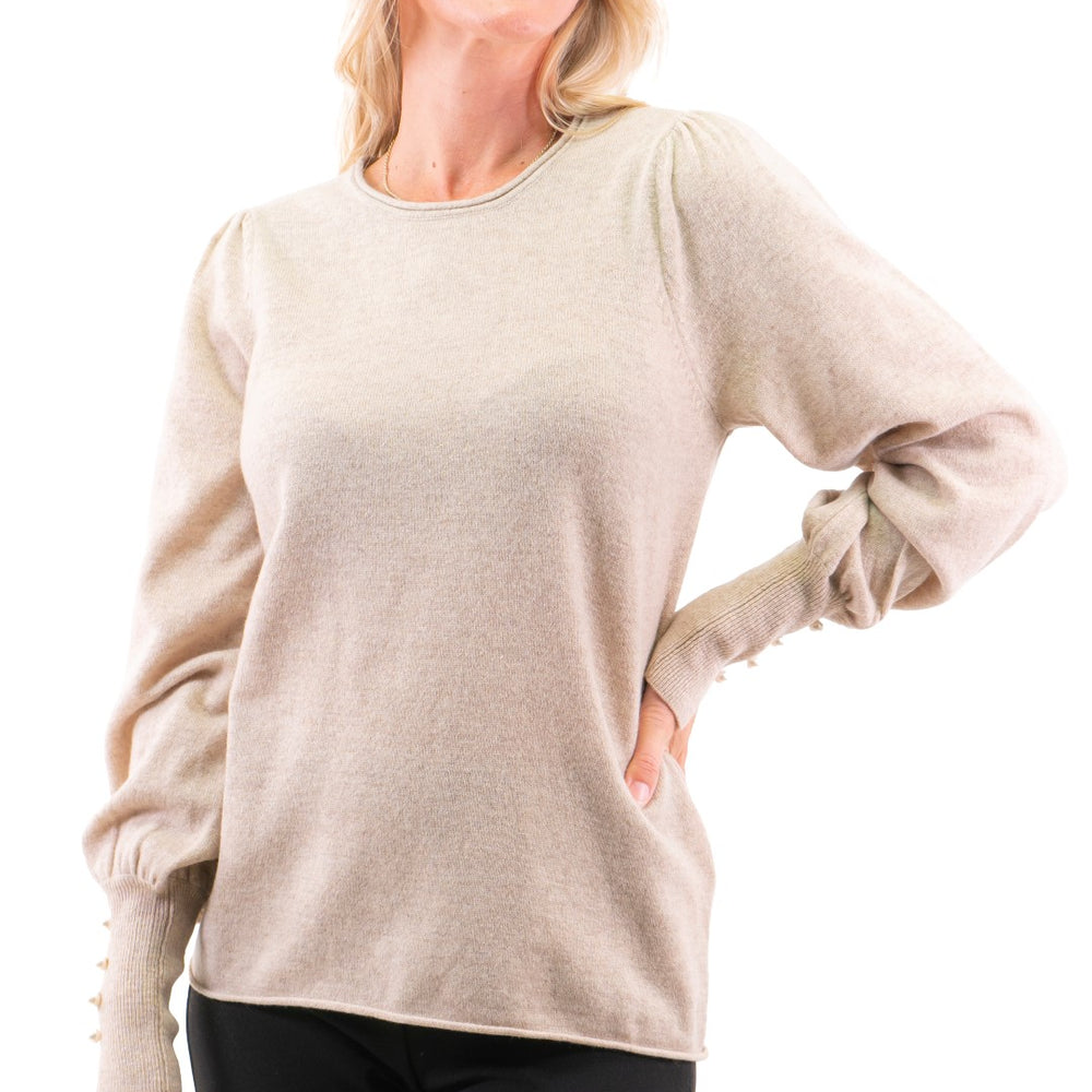 
                      
                        Allie Culture Sweater in Oyster color
                      
                    