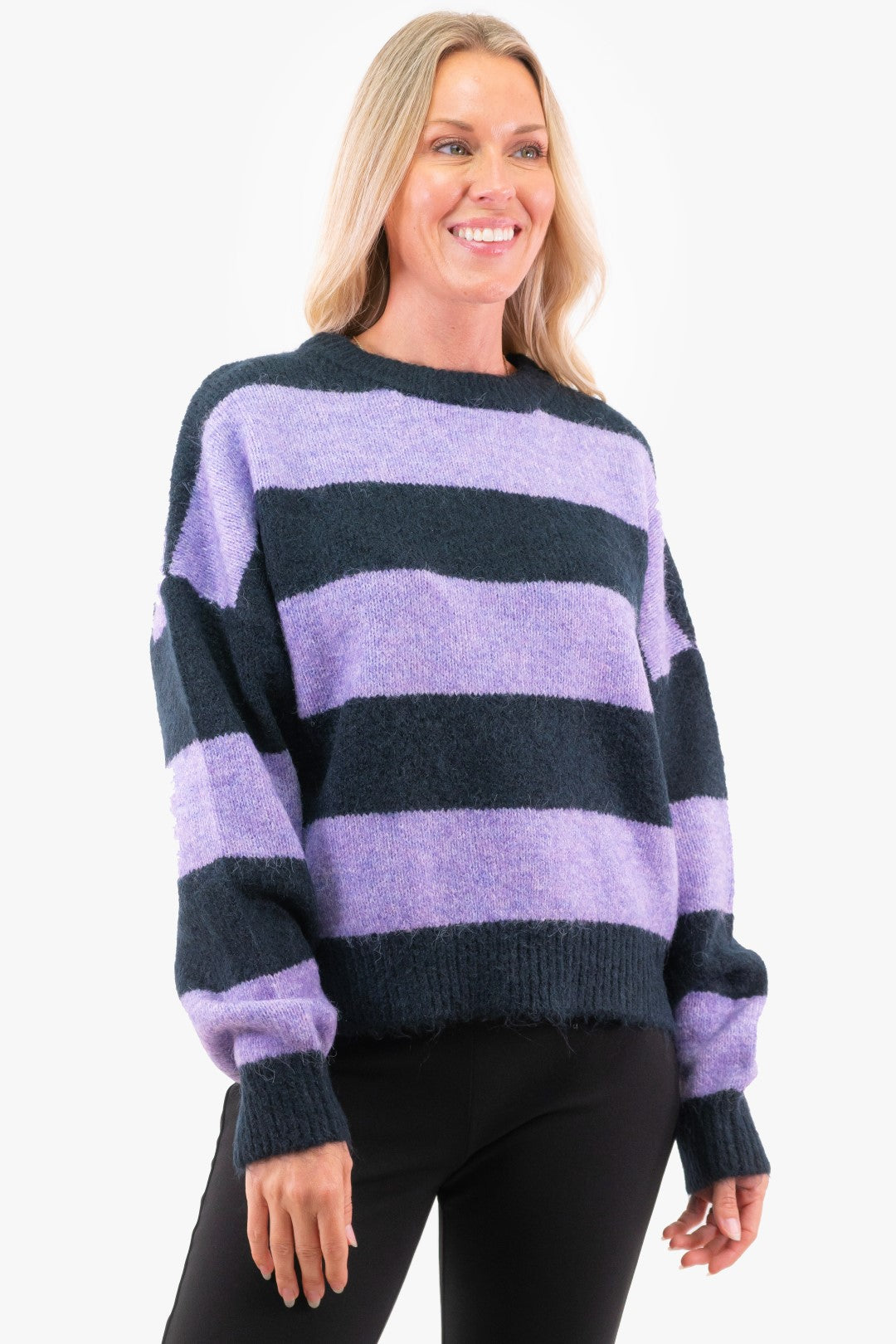 Purple color sweater best sale