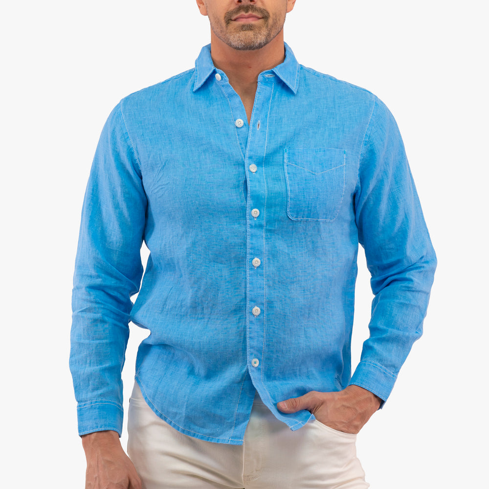 Chemise À Manches Longues Tommy Bahama de couleur Bleu