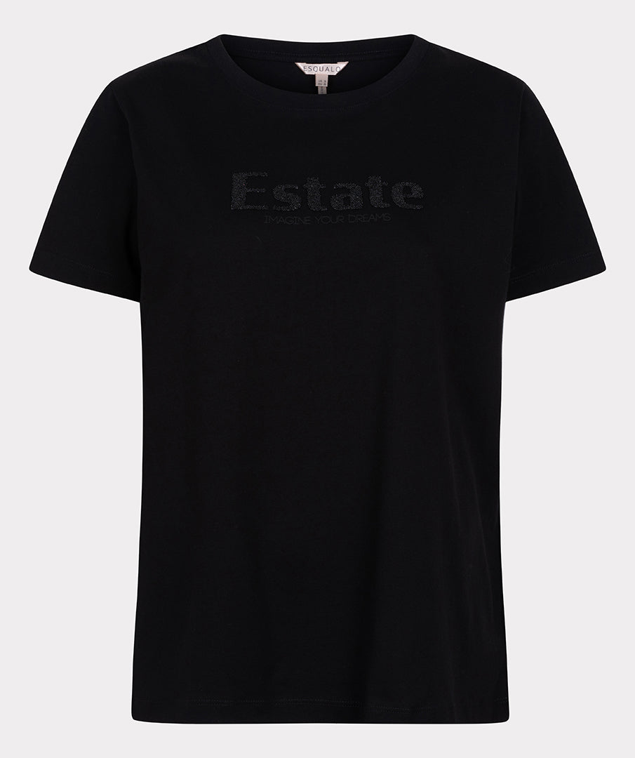 T-Shirt Esqualo de couleur Noir