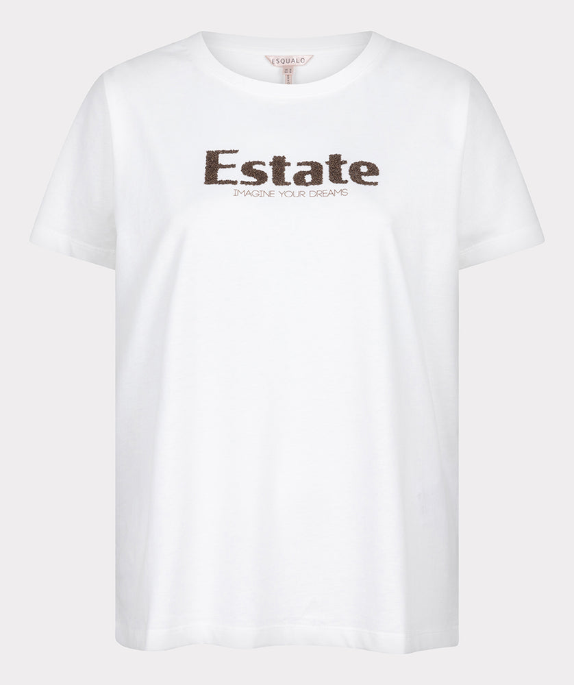 
                      
                        T-Shirt Esqualo de couleur Blanc Cassé
                      
                    