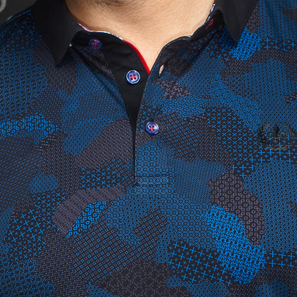 
                      
                        Au Noir polo shirt in Indigo Black color
                      
                    