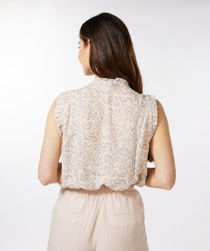 
                      
                        Esqualo Sleeveless Blouse in Multi color
                      
                    