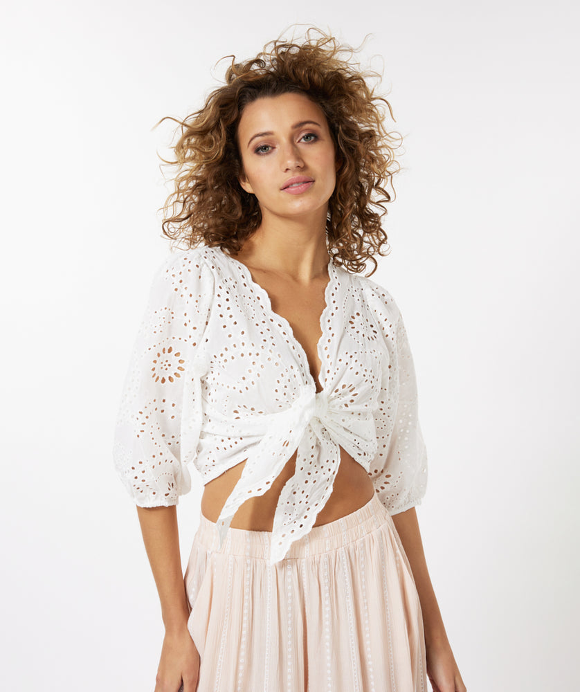 
                      
                        Cardigan Esqualo de couleur Blanc Casse
                      
                    