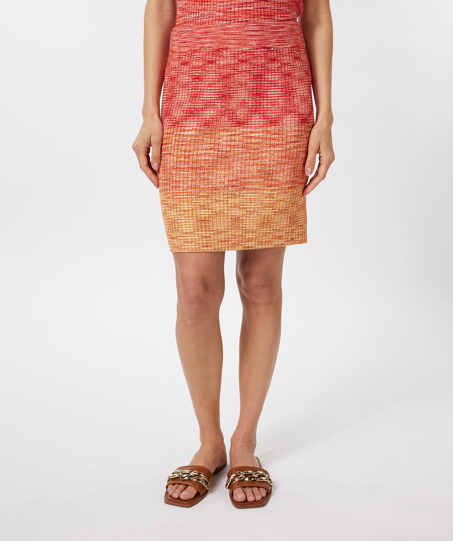 Esqualo skirt in Orange Multi color