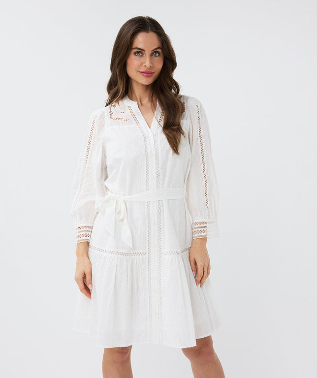 Robe Esqualo de couleur Blanc Casse