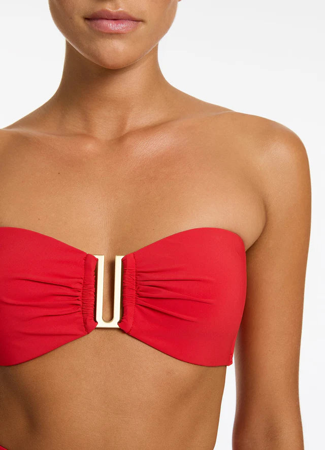 
                      
                        Haut De Maillot Jets Swimwear de couleur Rouge
                      
                    