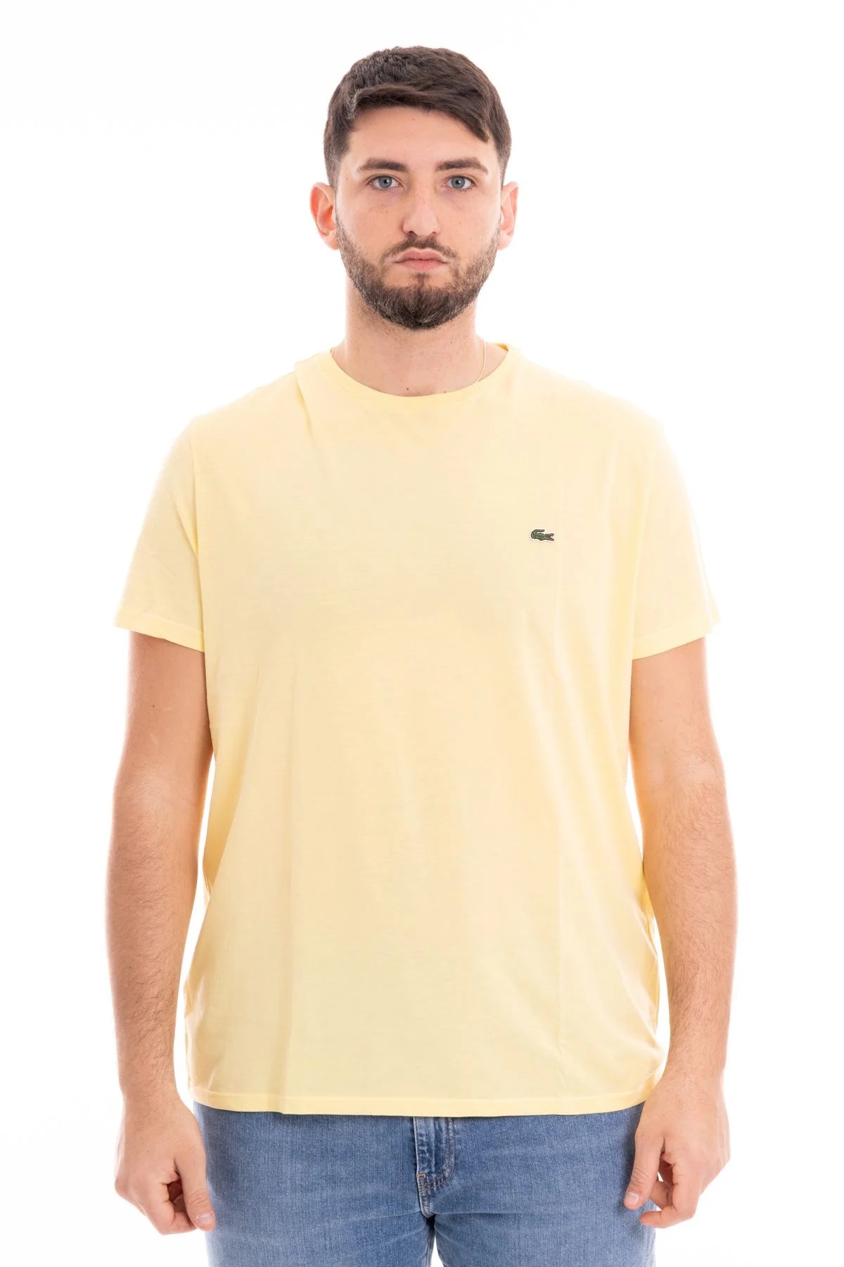 T-Shirt Lacoste de couleur Jaune