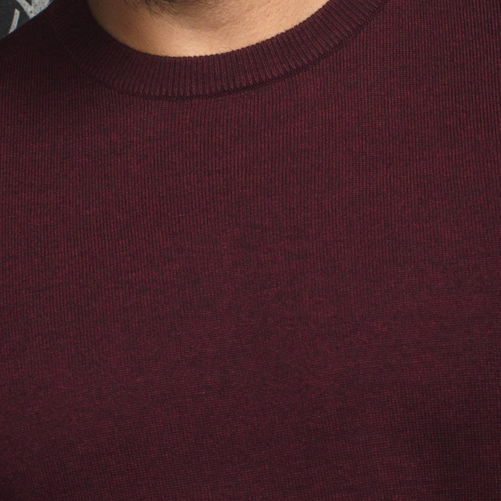 
                      
                        Au Noir merino sweater in burgundy color
                      
                    