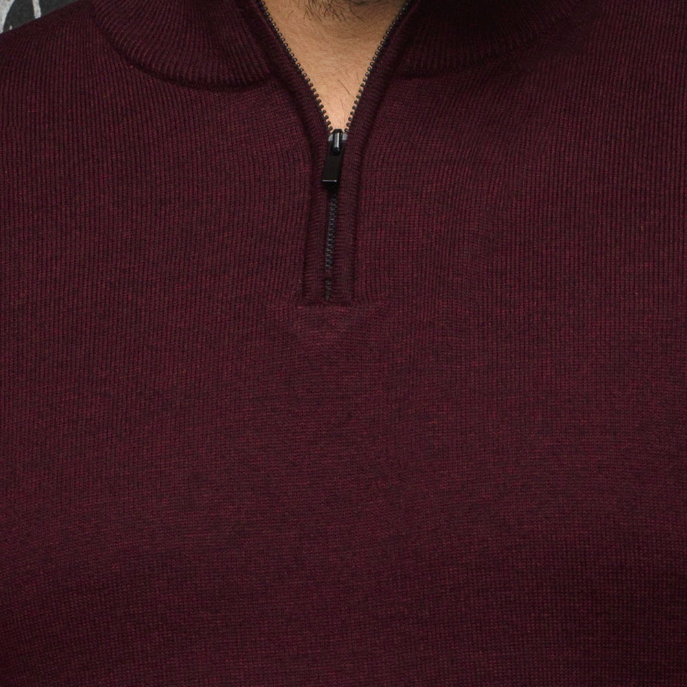 
                      
                        Au Noir merino sweater in burgundy color
                      
                    