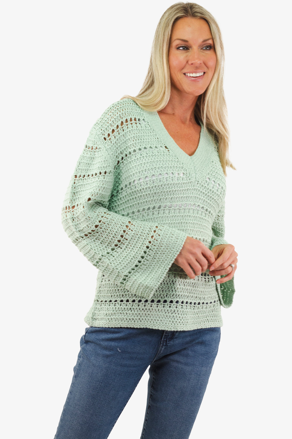 Esqualo sweater in Pistachio color