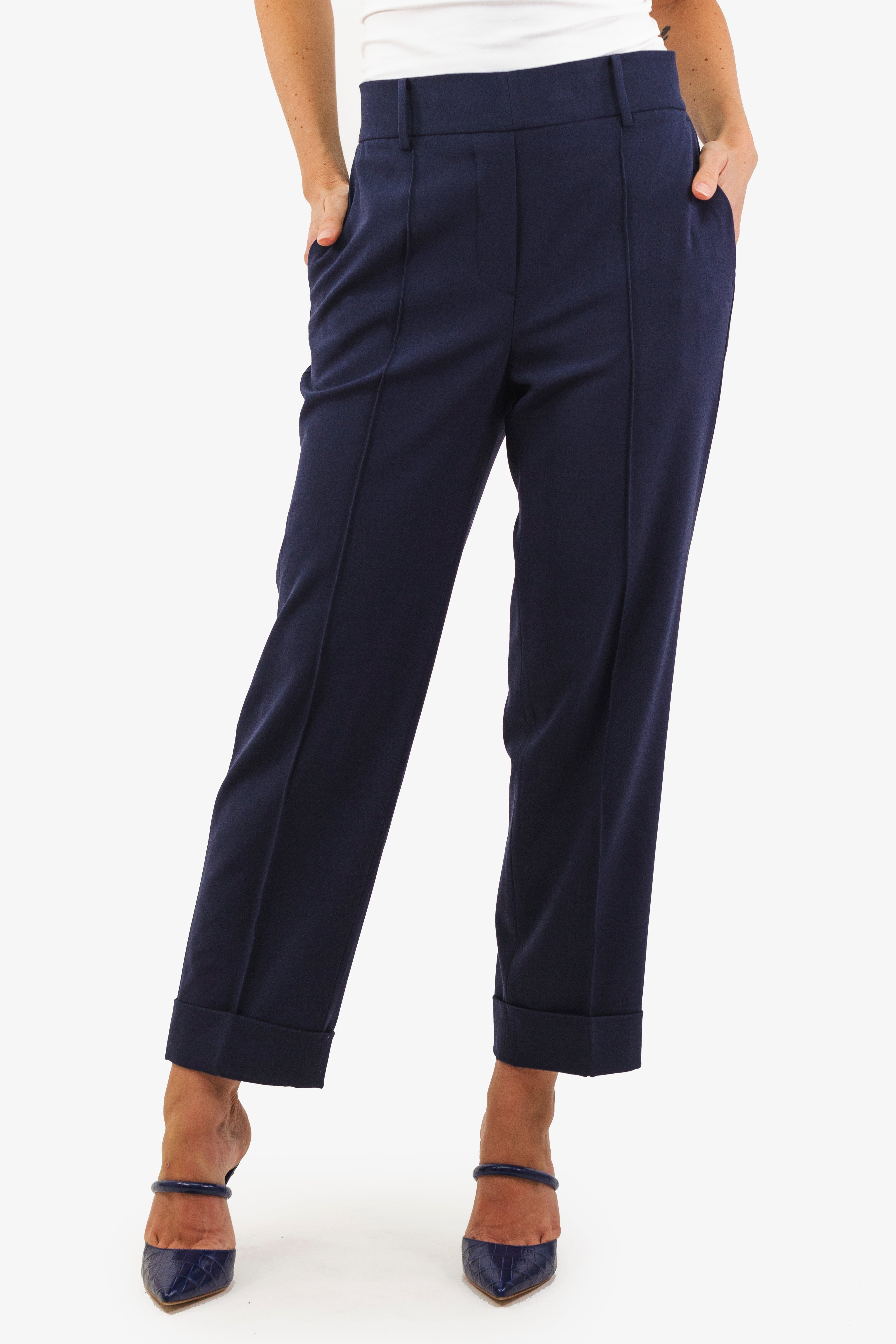 Michael kors pants womens navy online