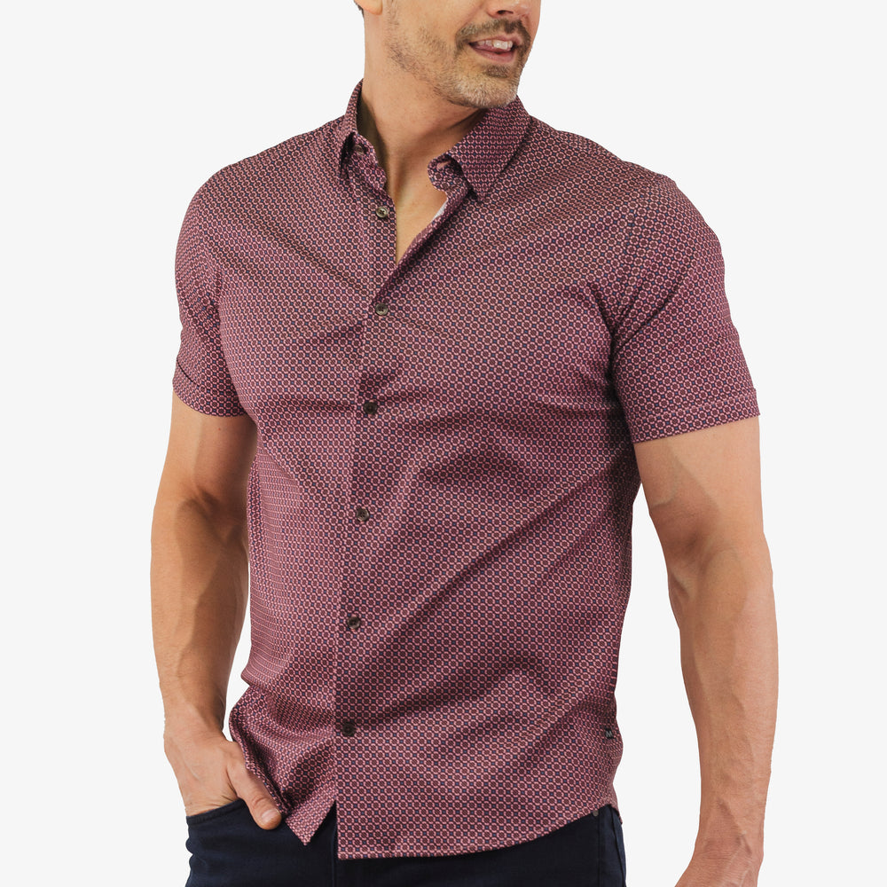 Chemise Marche Courte Matinique de couleur Rose